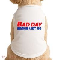 Bad Day To Be A Hot Dog Funny Doggie Tank thumb 0