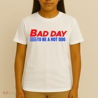 Bad Day To Be A Hot Dog Funny T-Shirt thumb 4