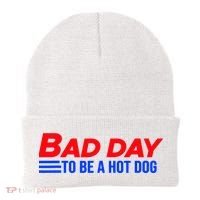 Bad Day To Be A Hot Dog Funny Beanie thumb 0