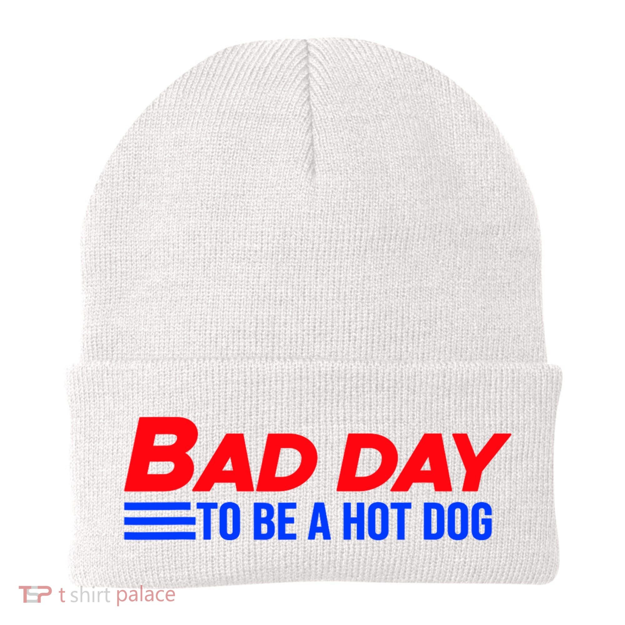 Bad Day To Be A Hot Dog Funny Beanie