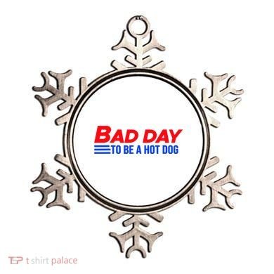 Bad Day To Be A Hot Dog Funny Ornament