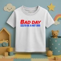Bad Day To Be A Hot Dog Funny Toddler T-Shirt thumb 3