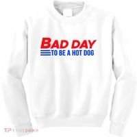 Bad Day To Be A Hot Dog Funny Kids Sweatshirt thumb 0