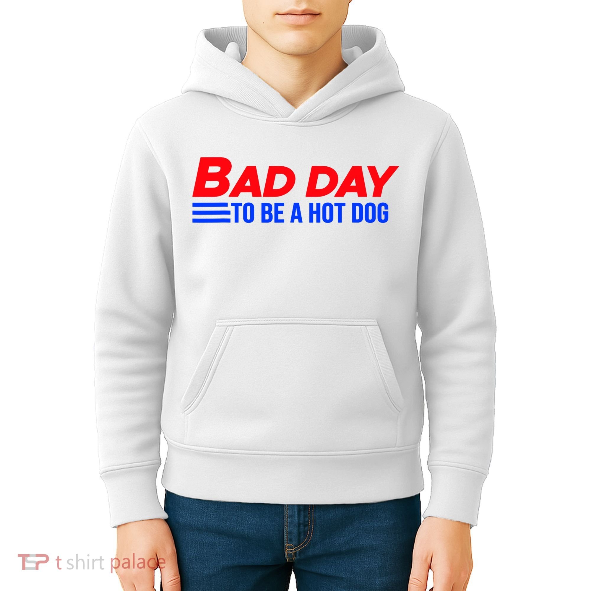 Bad Day To Be A Hot Dog Funny Kids Hoodie