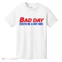 Bad Day To Be A Hot Dog Funny Kids T-Shirt thumb 0
