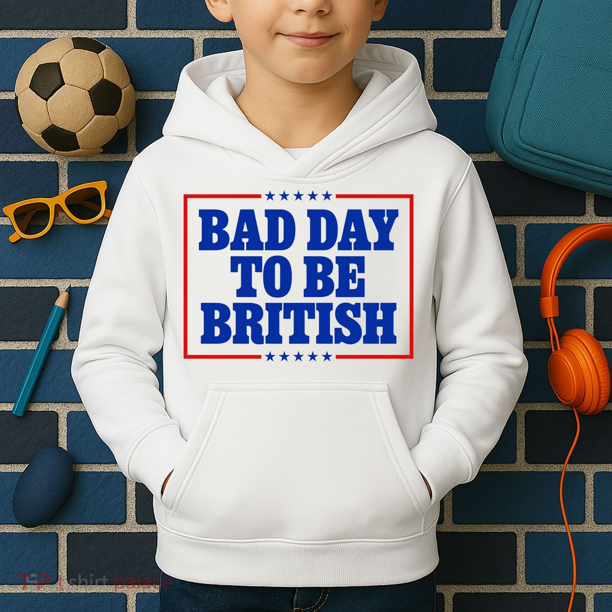 Bad Day To Be British Funny 4th Of July Kids Hoodie