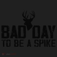 Bad Day To Be A Spike Hunting Season Funny Golf Towel thumb 3
