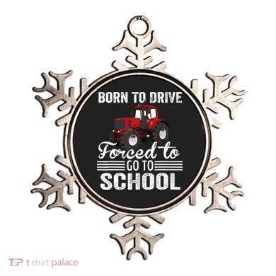 Born Drive Tractor Forced To Go To School Farmer Boy Ornament
