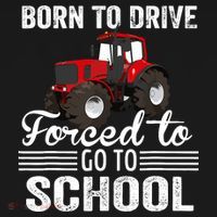 Born Drive Tractor Forced To Go To School Farmer Boy Visor thumb 3