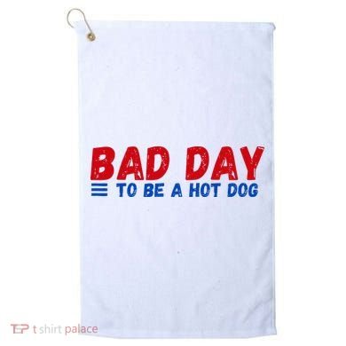 Bad Day To Be A Hot Dog Golf Towel