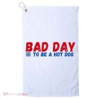Bad Day To Be A Hot Dog Golf Towel thumb 0
