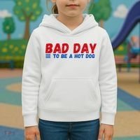 Bad Day To Be A Hot Dog Kids Hoodie thumb 3