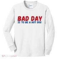 Bad Day To Be A Hot Dog Kids Long Sleeve Shirt thumb 0