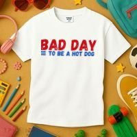 Bad Day To Be A Hot Dog Kids T-Shirt thumb 3