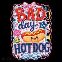 Bad Day To Be A Hotdog Stripe Pom Pom Beanie thumb 2
