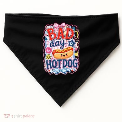 Bad Day To Be A Hotdog USA-Made Doggie Bandana