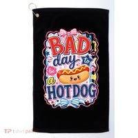 Bad Day To Be A Hotdog Golf Towel thumb 0