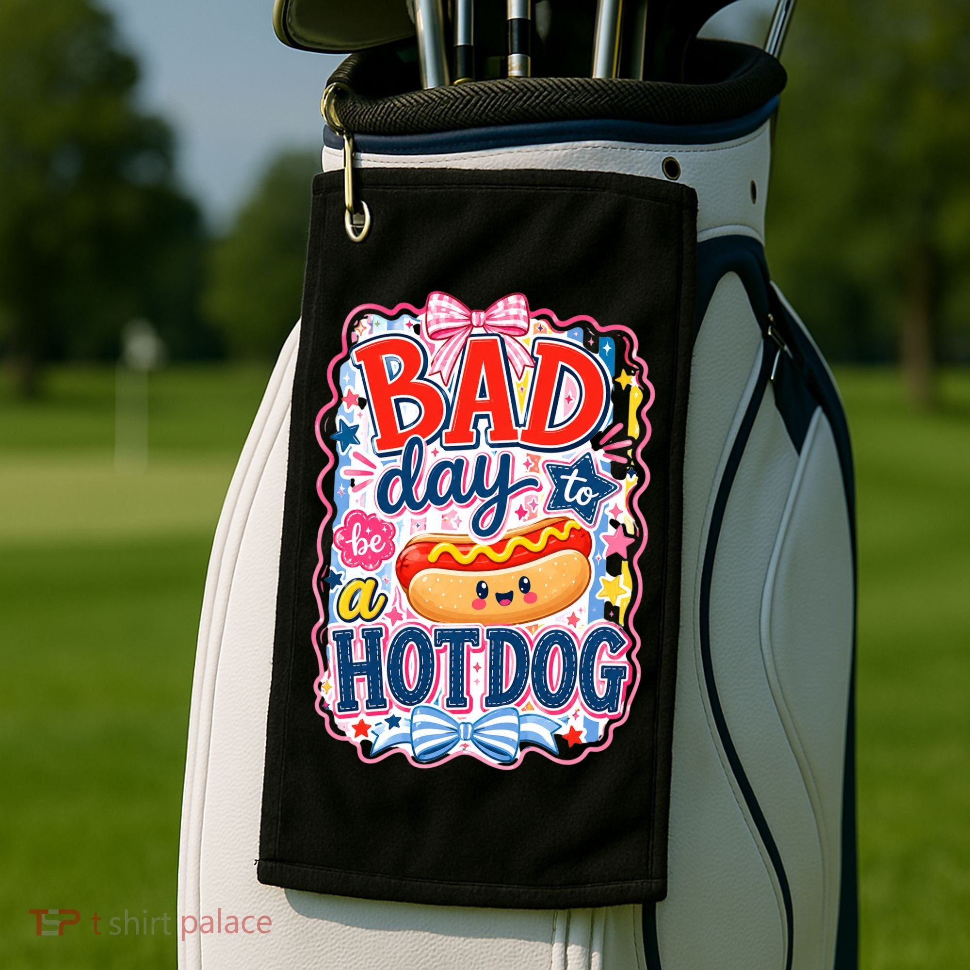 Bad Day To Be A Hotdog Golf Towel