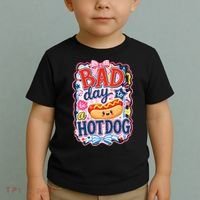Bad Day To Be A Hotdog Toddler T-Shirt thumb 2