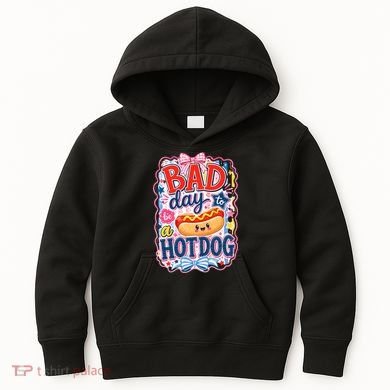 Bad Day To Be A Hotdog Kids Hoodie