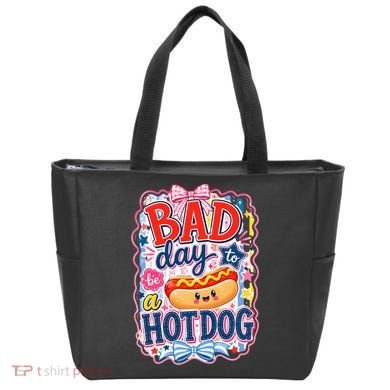 Bad Day To Be A Hotdog Tote Bag