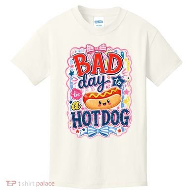 Bad Day To Be A Hotdog Kids T-Shirt