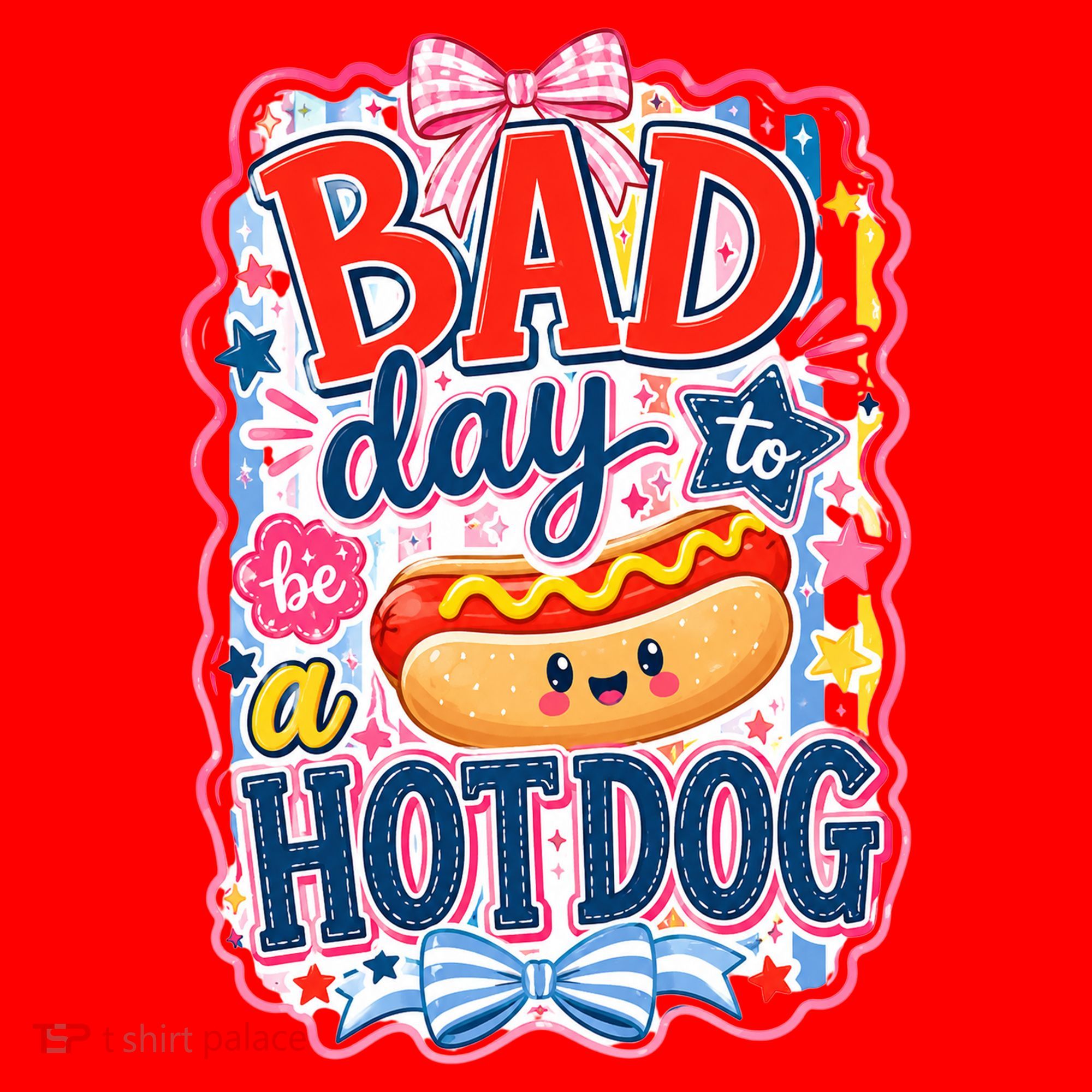 Bad Day To Be A Hotdog Santa Hat