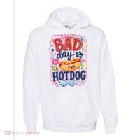 Bad Day To Be A Hotdog Comfort Colors Garment-Dyed Hooded Sweatshirt thumb 0
