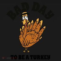 Bad Day To Be A Turkey Funny Thanksgiving Coaster thumb 2
