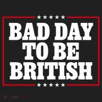 Bad Day To Be British Funny 4th Of July Golf Towel thumb 3