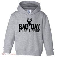 Bad Day To Be A Spike Hunting Season Funny Toddler Hoodie thumb 0