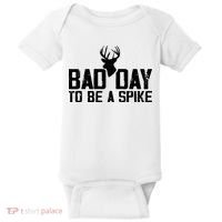 Bad Day To Be A Spike Hunting Season Funny Baby Bodysuit thumb 0