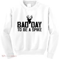 Bad Day To Be A Spike Hunting Season Funny Kids Sweatshirt thumb 0