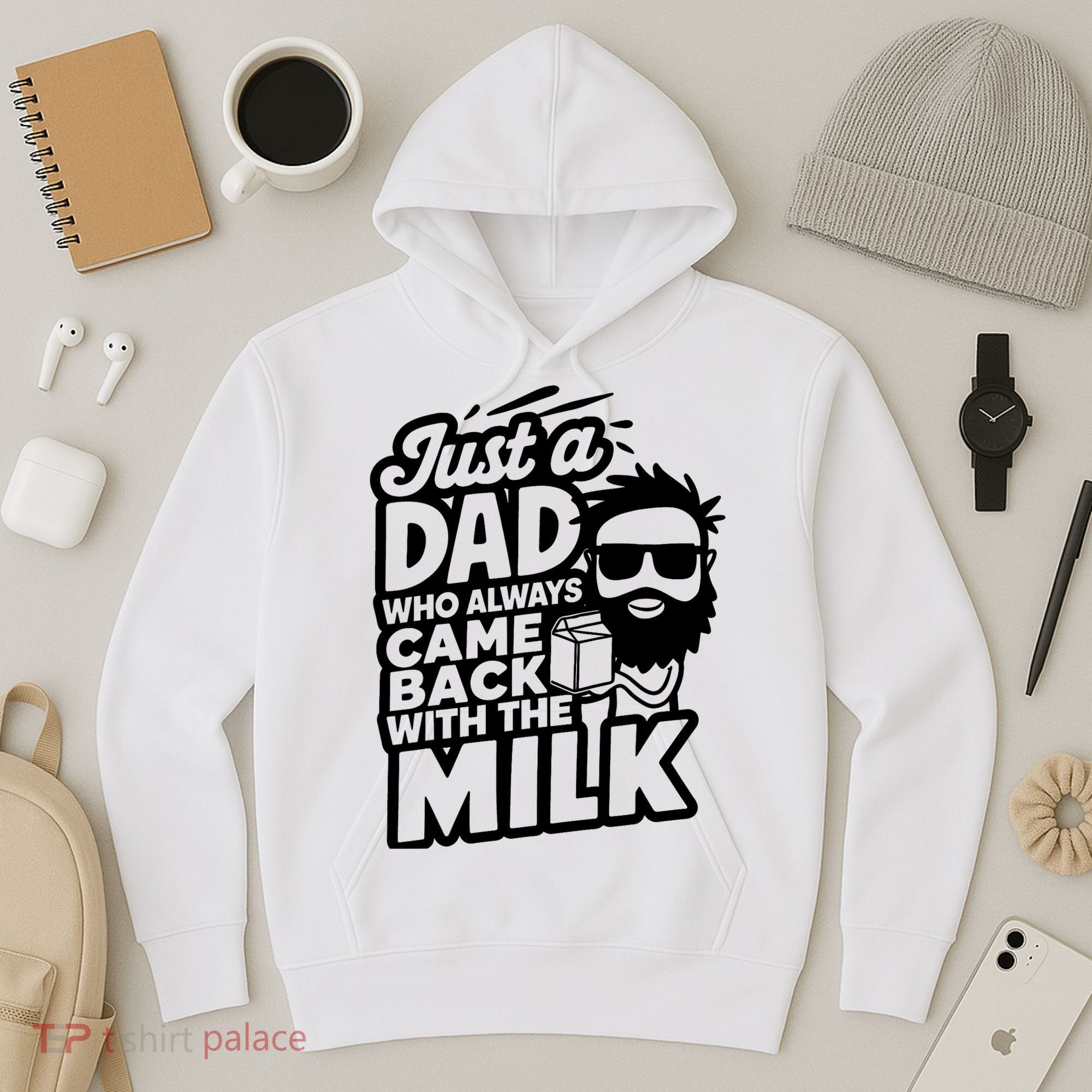 Bearded Dad That Always Came Back With The Milk Hoodie