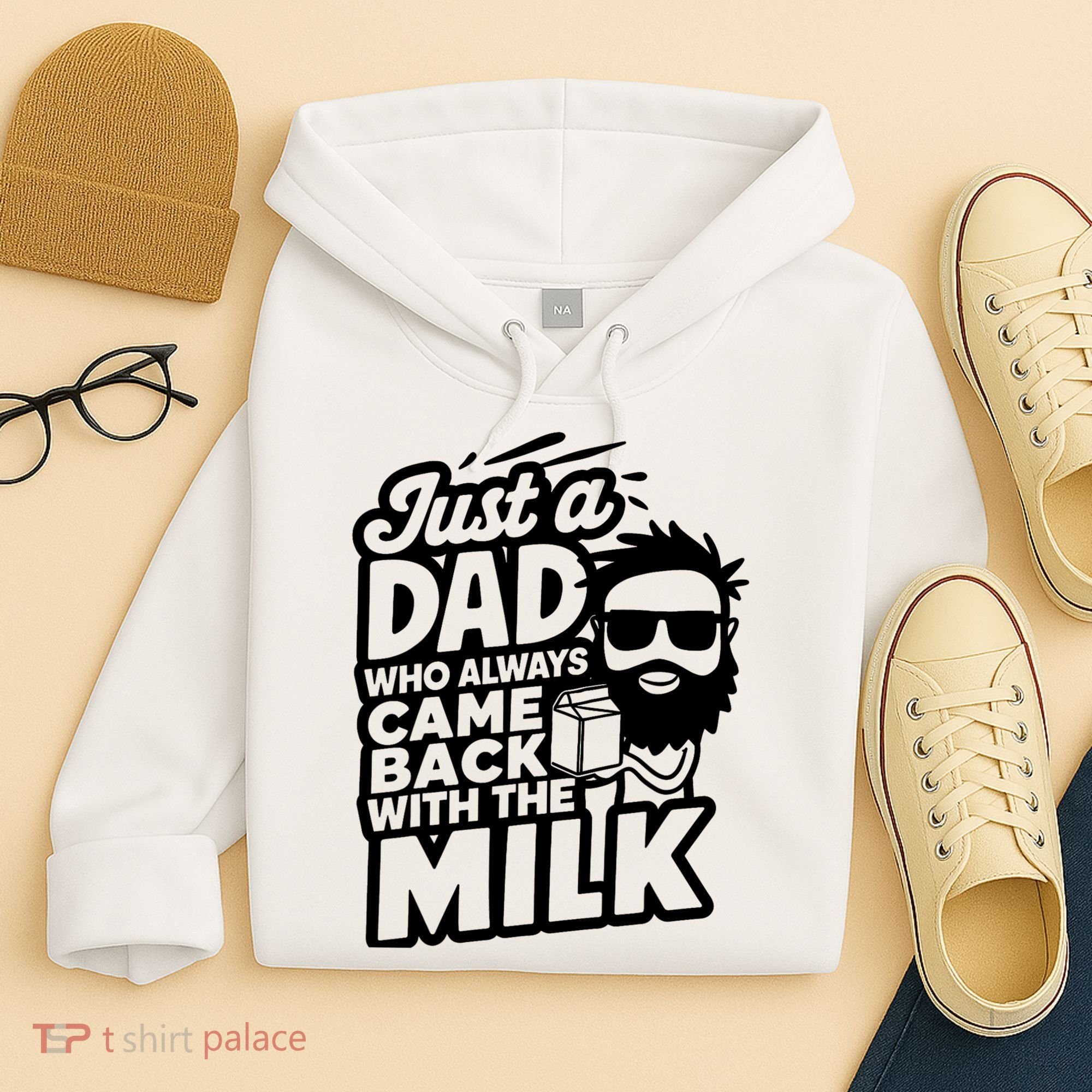 Bearded Dad That Always Came Back With The Milk Hoodie