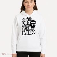 Bearded Dad That Always Came Back With The Milk Hoodie thumb 5