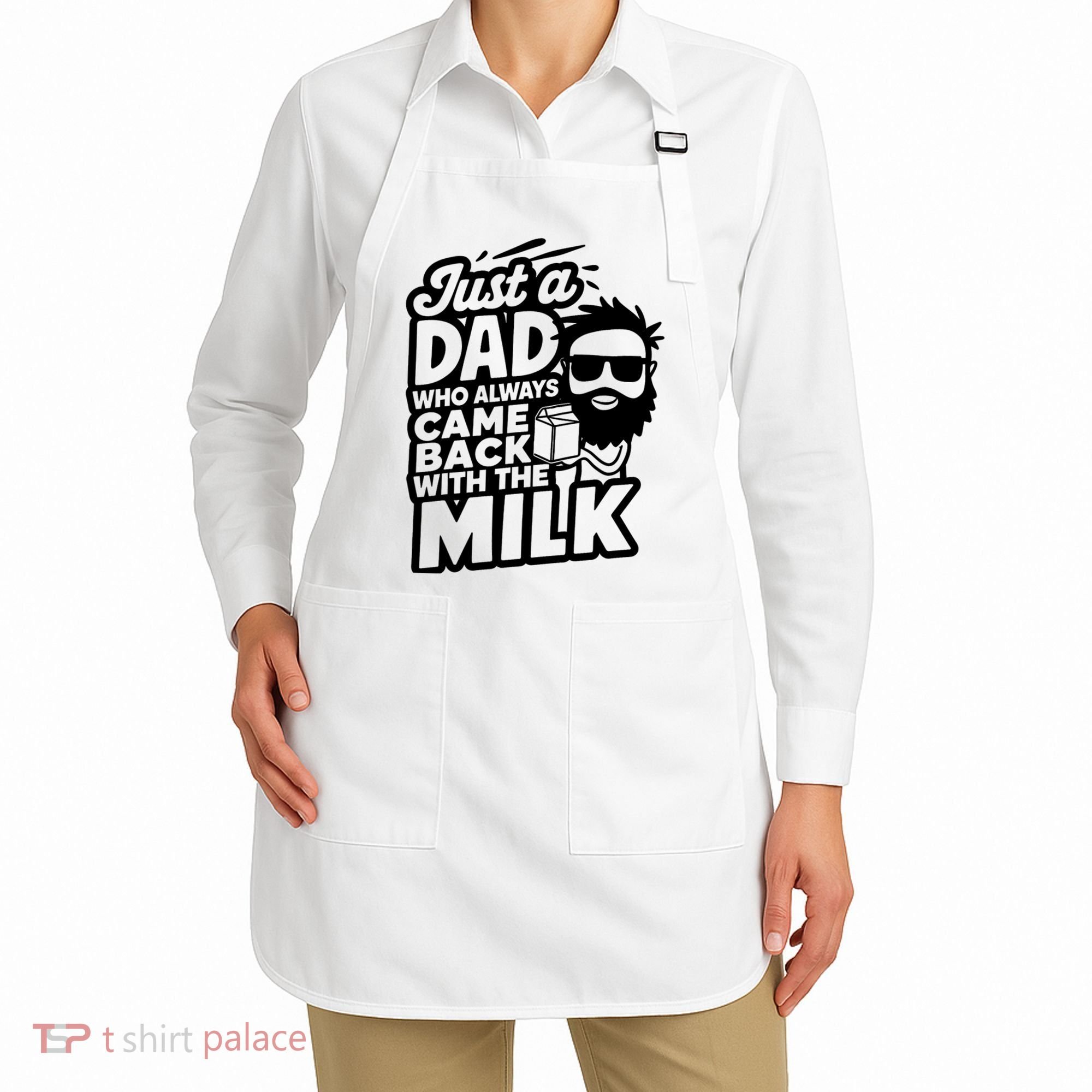 Bearded Dad That Always Came Back With The Milk Apron
