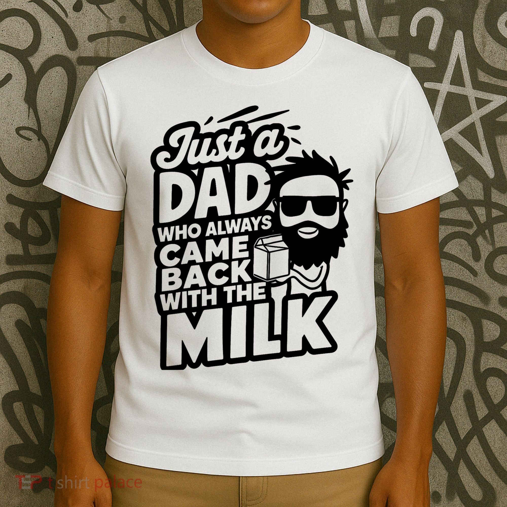 Bearded Dad That Always Came Back With The Milk T-Shirt