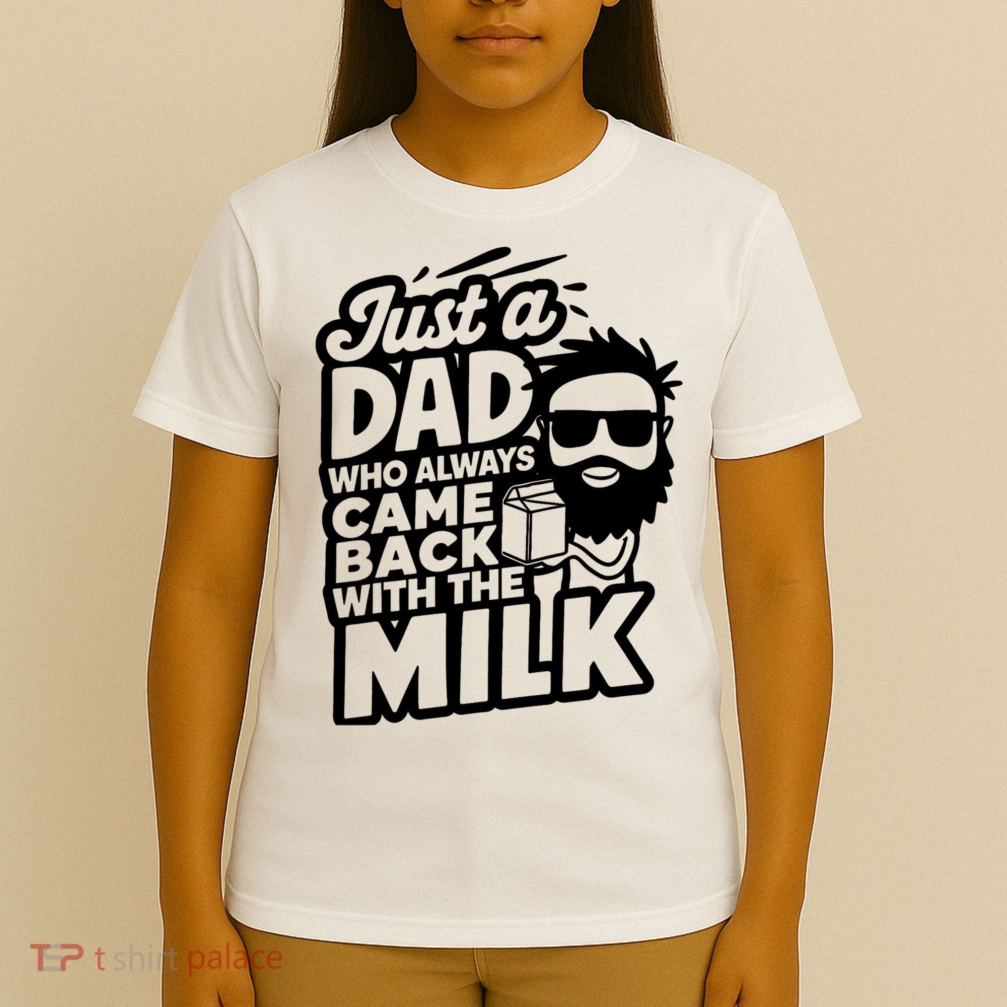 Bearded Dad That Always Came Back With The Milk T-Shirt