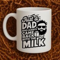 Bearded Dad That Always Came Back With The Milk Coffee Mug thumb 2