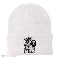 Bearded Dad That Always Came Back With The Milk Beanie thumb 0