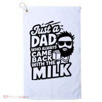 Bearded Dad That Always Came Back With The Milk Golf Towel thumb 0