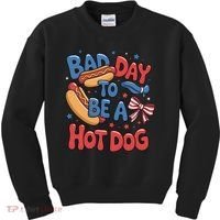 Bad Day To Be A Hot Dog 4th Of July  Kids Sweatshirt thumb 0