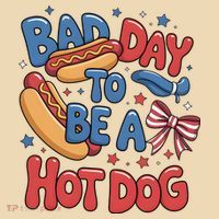 Bad Day To Be A Hot Dog 4th Of July  Sweatshirt thumb 2