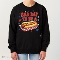 Bad Day To Be A Hot Dog BBQ Grilling Funny Women's Sweatshirt thumb 0