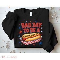 Bad Day To Be A Hot Dog BBQ Grilling Funny Sweatshirt thumb 2