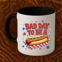 Bad Day To Be A Hot Dog BBQ Grilling Funny Coffee Mug thumb 2