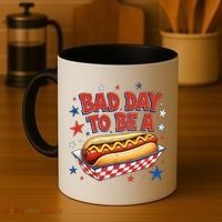 Bad Day To Be A Hot Dog BBQ Grilling Funny Coffee Mug thumb 4