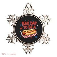 Bad Day To Be A Hot Dog BBQ Grilling Funny Ornament thumb 0