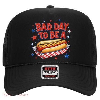 Bad Day To Be A Hot Dog BBQ Grilling Funny Hat